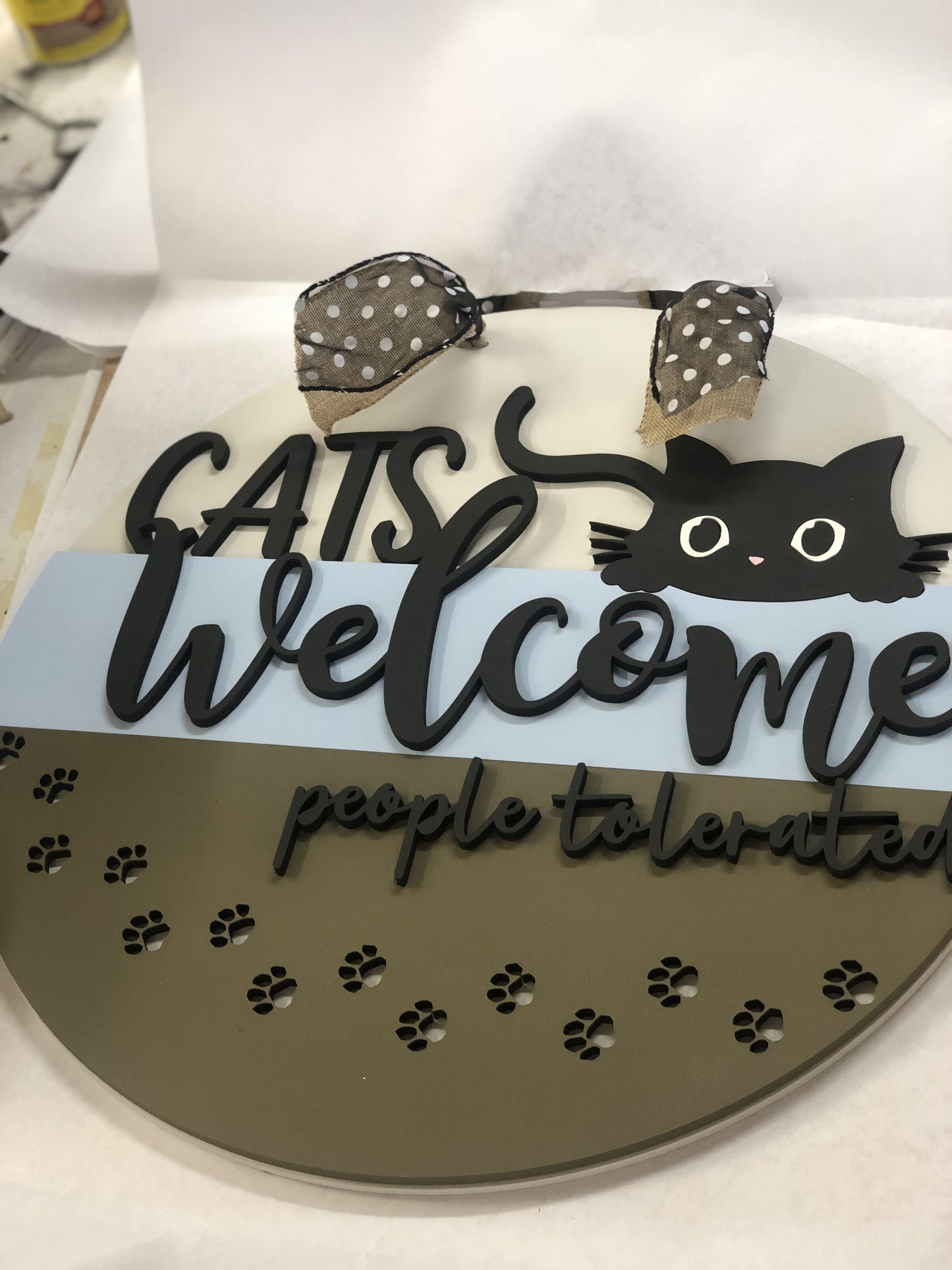 Cats Welcome people tolerated
